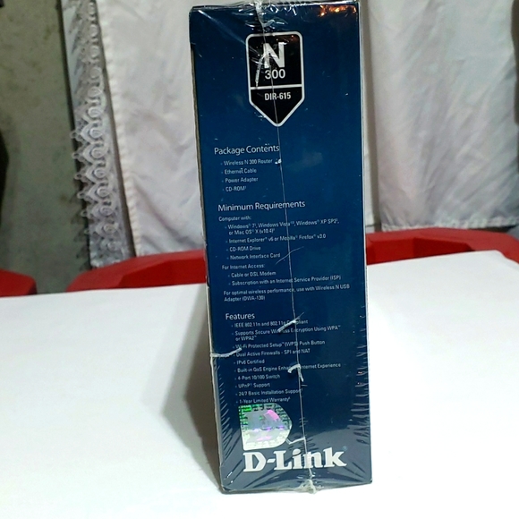 D-Link Wireless N 300 Router DIR-615 Brand New In Box. Never Opened. - Picture 5 of 6